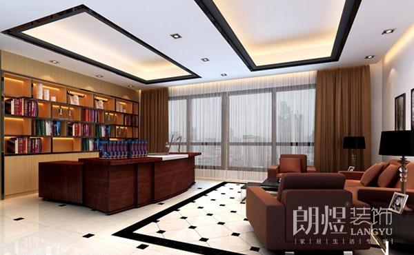 老板辦公室背景墻設計