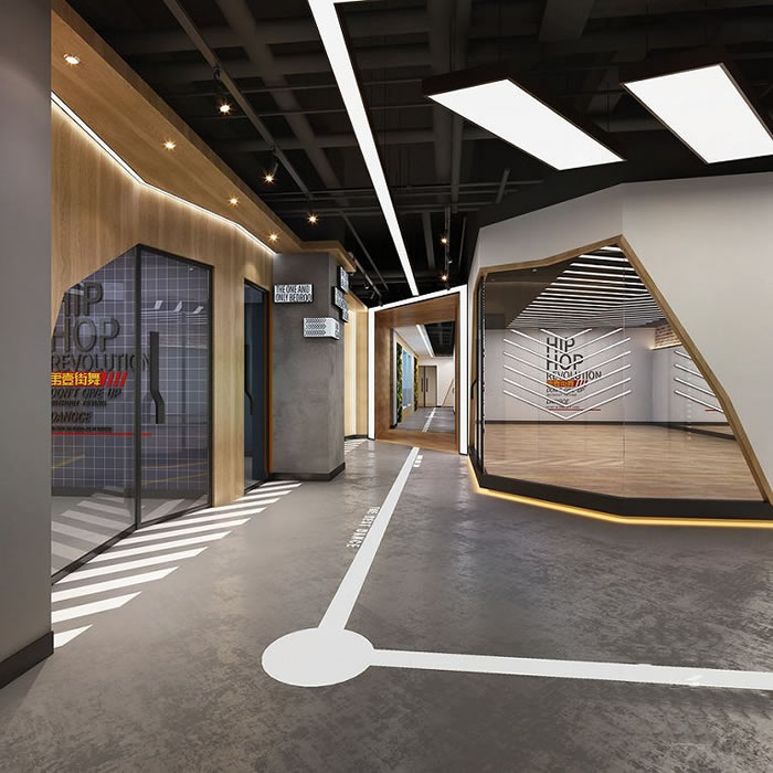 街舞培訓機構裝修設計效果圖