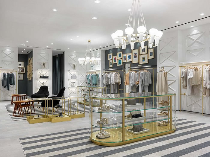 女裝店鋪墻面細節效果圖