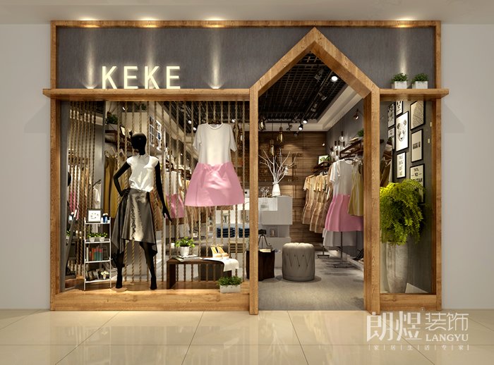 女裝店鋪裝修設(shè)計-門頭效果圖