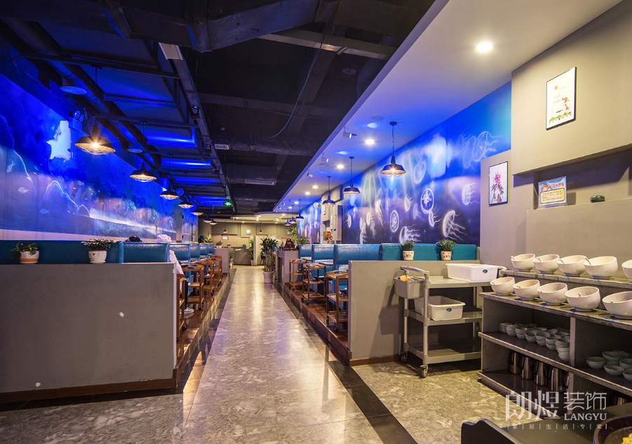 海鮮餐廳配料區設計效果圖