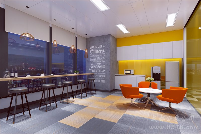 傳媒公司辦公室飲品區(qū)設(shè)計(jì)效果圖