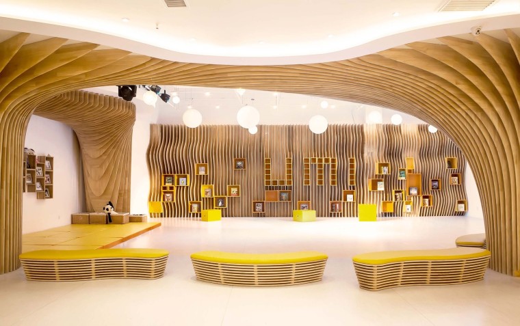 時尚教育機構背景墻效果圖