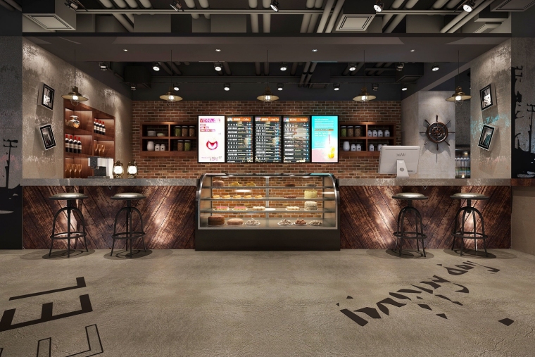 網咖水吧臺裝修設計效果圖