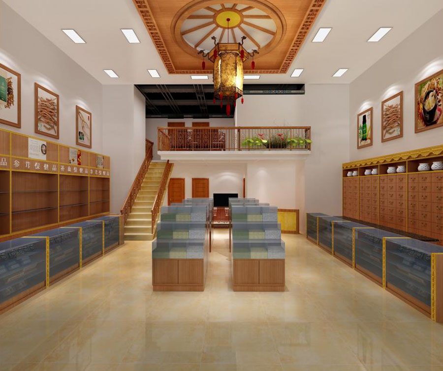 中醫(yī)館藥房裝修設(shè)計效果圖
