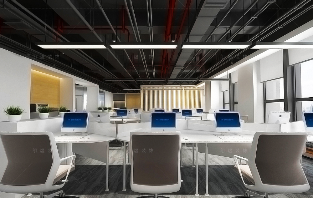 金融公司寫字辦公樓裝修效果圖