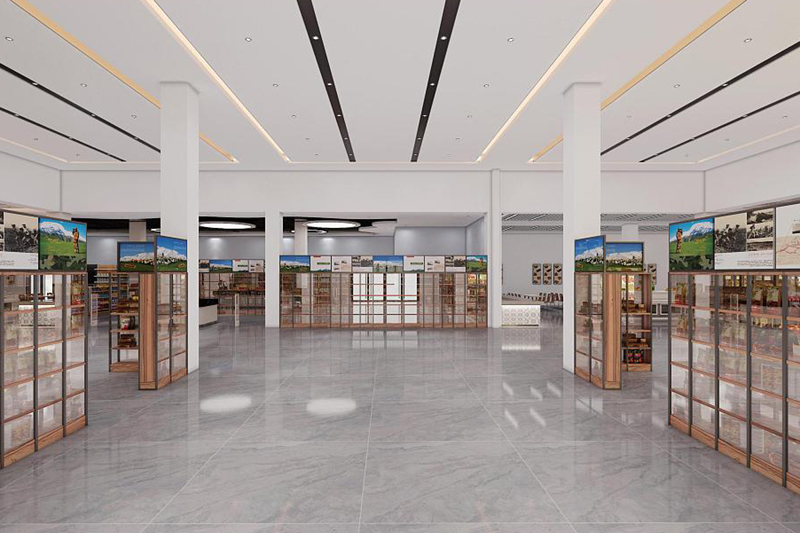 高速服務(wù)區(qū)便利超市裝修設(shè)計(jì)效果圖