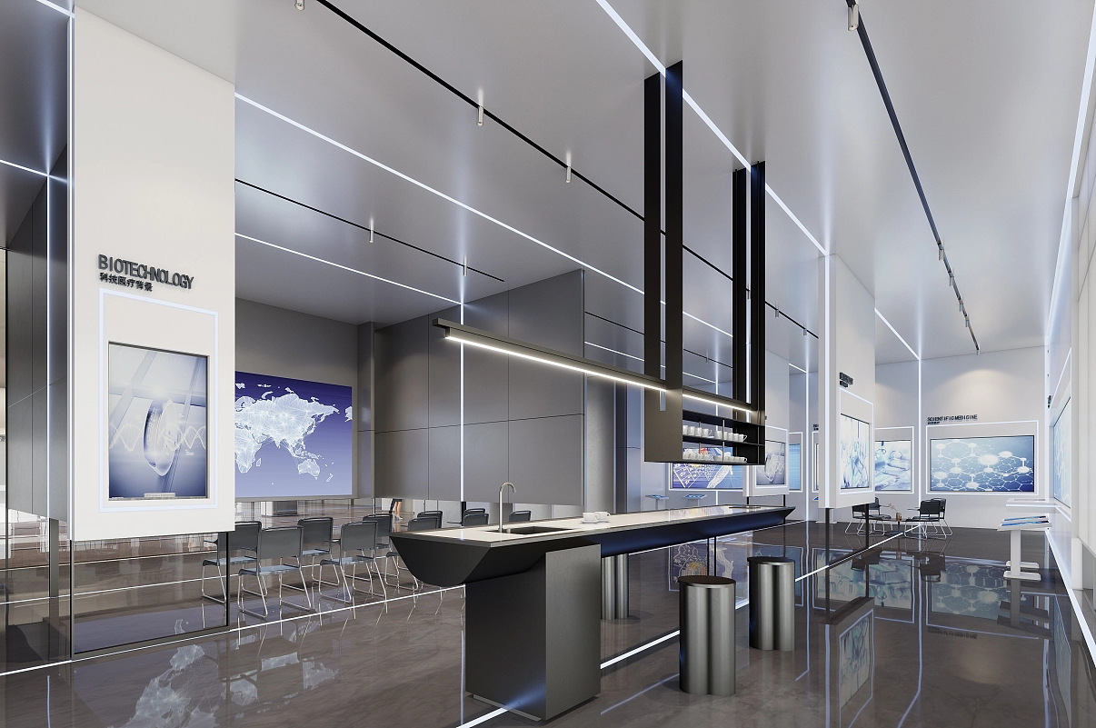 工業園區廠房辦公樓裝修效果圖