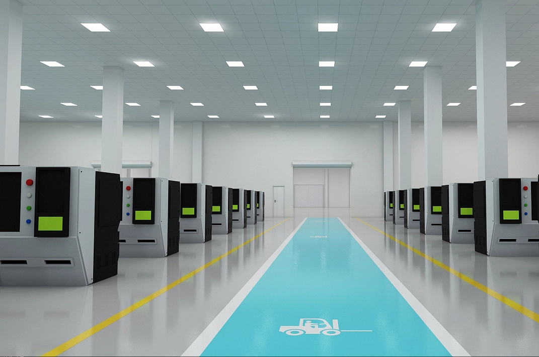 工業廠房生產車間裝修效果圖