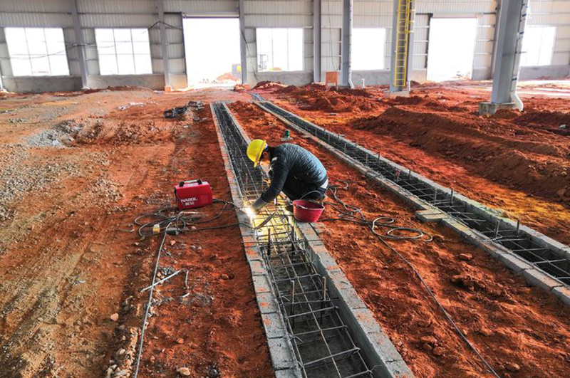 工業廠房地基開槽