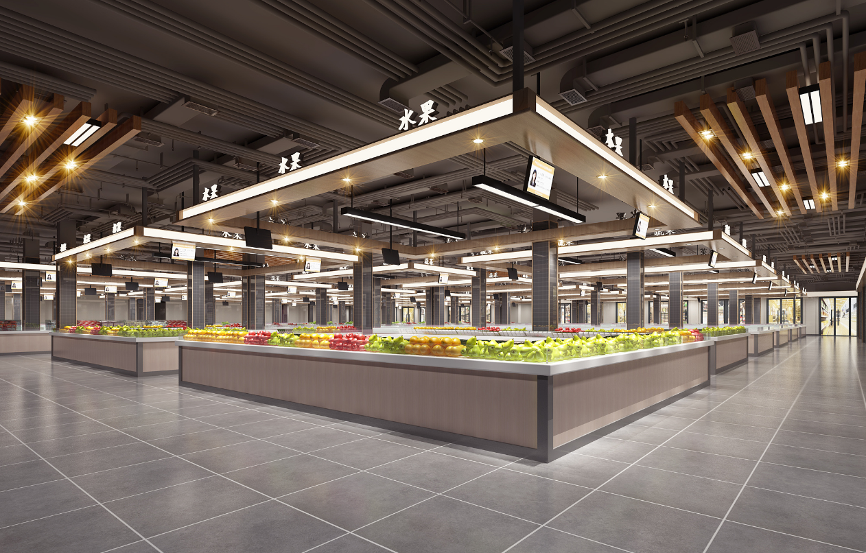 農貿市場裝修設計效果圖