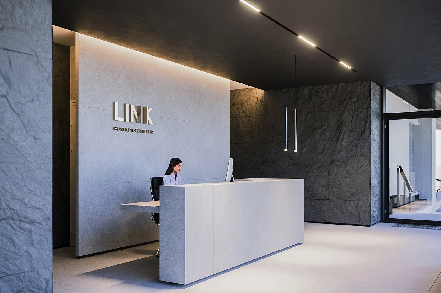 辦公室大廳裝修展示