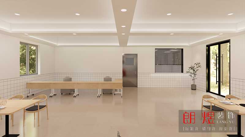 部隊機(jī)關(guān)食堂平面設(shè)計裝修效果圖