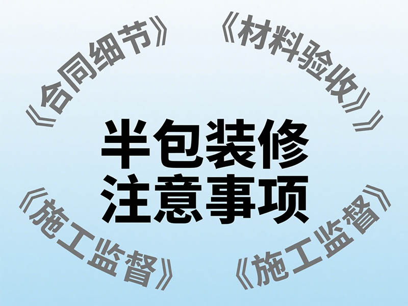 辦公室半包裝修注意事項?