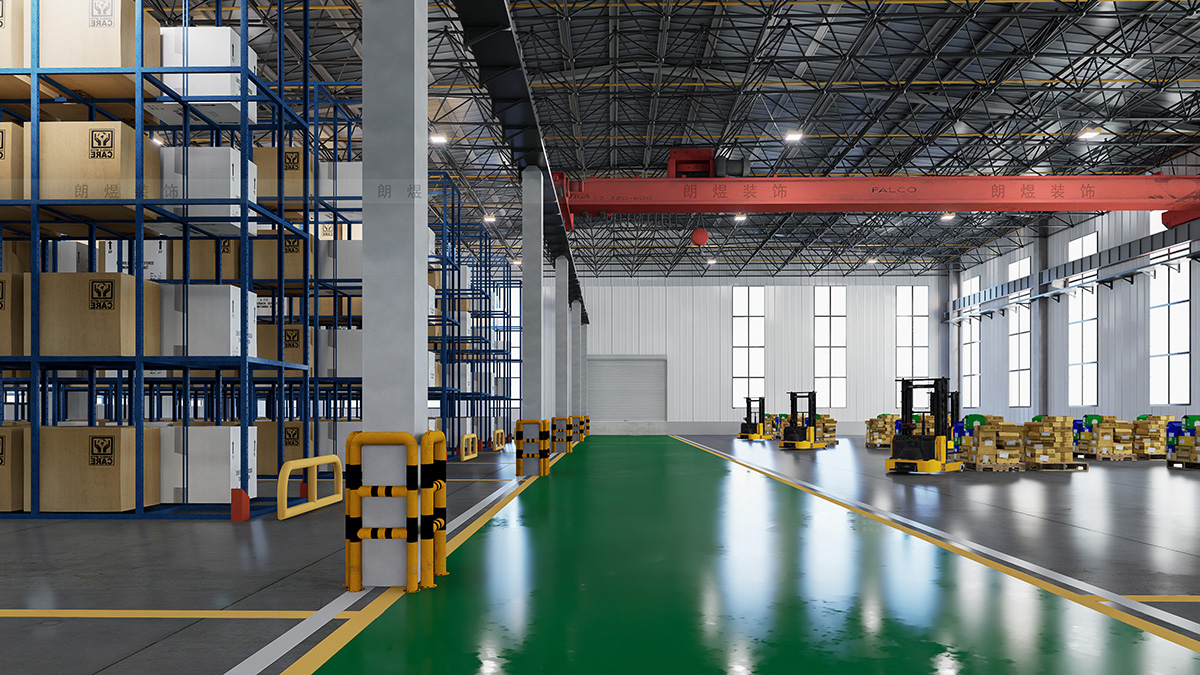 工業(yè)園廠房倉庫裝修設計效果圖1